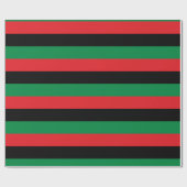 Papier Cadeau Drapeau panafricain, Joyeux Kwanzaa (Plat)