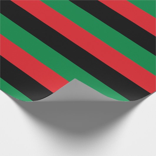 Papier Cadeau Drapeau panafricain, Joyeux Kwanzaa (Coin)