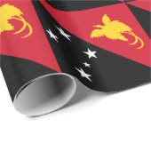 Papier Cadeau Drapeau Papouasie-Nouvelle-Guinée (Coin rond)