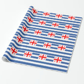 Papier Cadeau Drapeau patriotique d'Adjara (Déroulé)