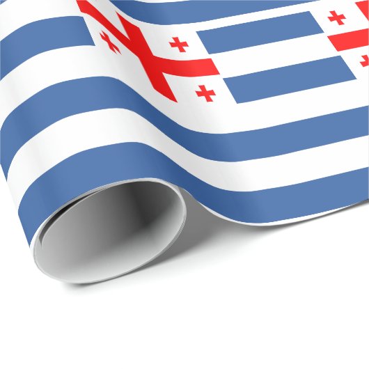 Papier Cadeau Drapeau patriotique d'Adjara (Coin rond)