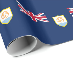 Papier Cadeau Drapeau patriotique d'Anguilla