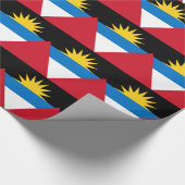 Papier Cadeau Drapeau patriotique d'Antigua-et-Barbuda (Coin)