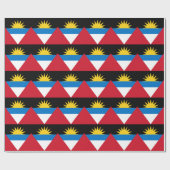 Papier Cadeau Drapeau patriotique d'Antigua-et-Barbuda (Plat)