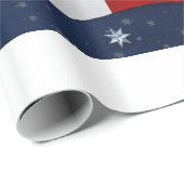 Papier Cadeau Drapeau patriotique de la Croix de Saint-Georges e (Coin rond)