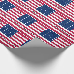 Papier Cadeau Drapeau patriotique de l'atoll de Bikini