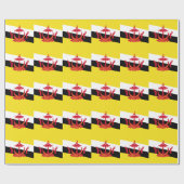 Papier Cadeau Drapeau patriotique du Brunei (Plat)