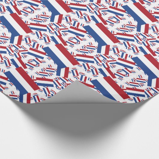Papier Cadeau Drapeau Pays-Bas dans plusieurs calques (Coin)