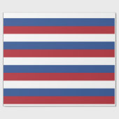 Papier Cadeau Drapeau Pays-Bas : Rouge Blanc Bleu Bleu (Plat)