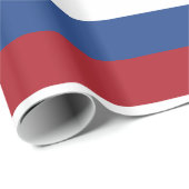 Papier Cadeau Drapeau Pays-Bas : Rouge Blanc Bleu Bleu (Coin rond)