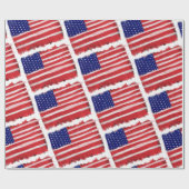 Papier Cadeau Drapeau peint (Plat)