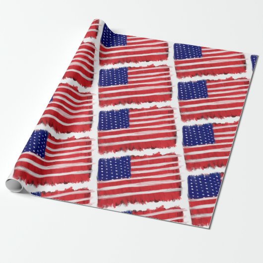 Papier Cadeau Drapeau peint (Déroulé)
