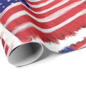 Papier Cadeau Drapeau peint (Coin rond)