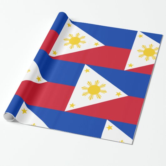 Papier Cadeau Drapeau philippin des Philippines (Déroulé)
