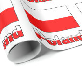 Papier Cadeau Drapeau polonais (Coin rond)