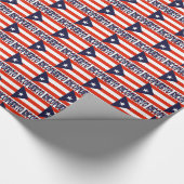 Papier Cadeau Drapeau Porto Rico et Porto Rico (Coin)