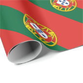 Papier Cadeau Drapeau portugais Bandeira De Portugal (Coin rond)