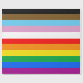PAPIER CADEAU DRAPEAU PRIDE LGBTQ+ INCLUSIF (Plat)