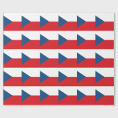 Papier Cadeau Drapeau République tchèque (Plat)