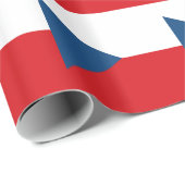 Papier Cadeau Drapeau République tchèque (Coin rond)