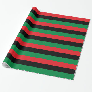 Papier Cadeau Drapeau rouge noir et vert