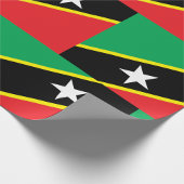 Papier Cadeau Drapeau Saint-Kitts-Et-Nevis