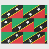 Papier Cadeau Drapeau Saint-Kitts-Et-Nevis (Plat)