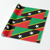 Papier Cadeau Drapeau Saint-Kitts-Et-Nevis (Déroulé)