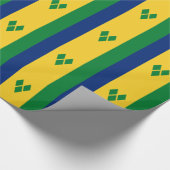 Papier Cadeau Drapeau Saint-Vincent (Coin)