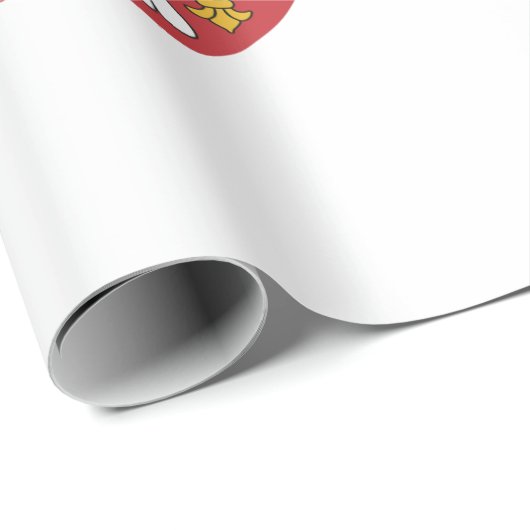 Papier Cadeau Drapeau serbe (Coin rond)