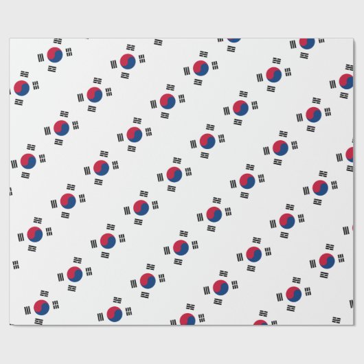 Papier Cadeau Drapeau sud-coréen (Plat)