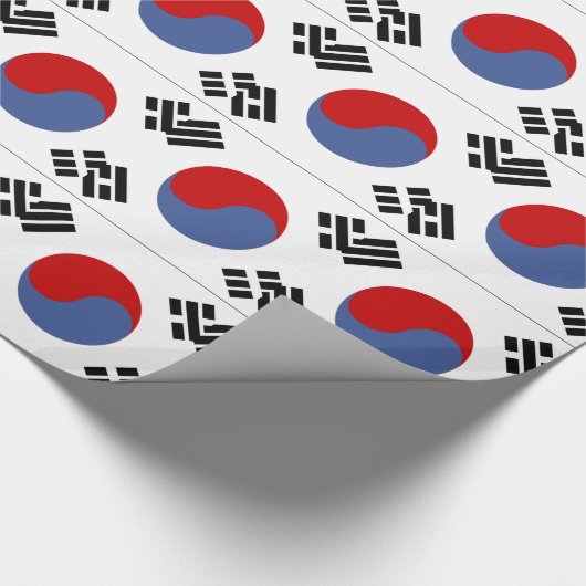 Papier Cadeau Drapeau sud-coréen (Coin)
