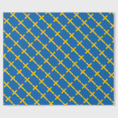 Papier Cadeau Drapeau suédois (Plat)