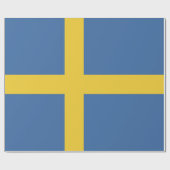 Papier Cadeau Drapeau suédois (Plat)
