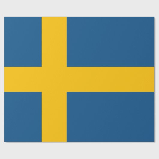 Papier Cadeau Drapeau suédois (Plat)