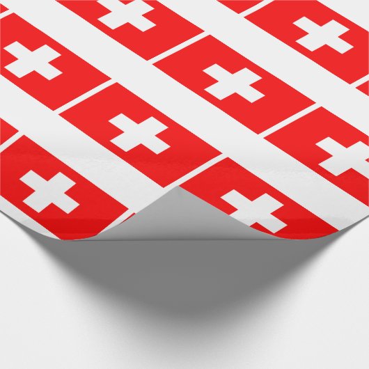 Papier Cadeau Drapeau suisse (Coin)