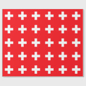 Papier Cadeau Drapeau suisse (Plat)