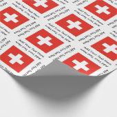 Papier Cadeau Drapeau suisse (Coin)