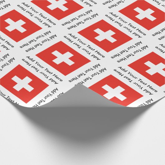 Papier Cadeau Drapeau suisse (Coin)