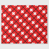 Papier Cadeau Drapeau suisse (Plat)
