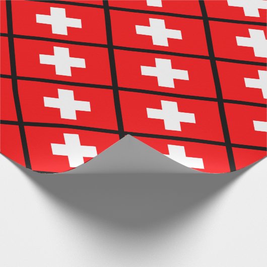 Papier Cadeau Drapeau suisse (Coin)