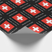 Papier Cadeau Drapeau suisse (Coin)