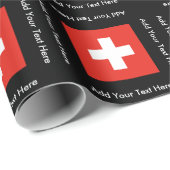 Papier Cadeau Drapeau suisse (Coin rond)