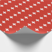 Papier Cadeau Drapeau suisse papier d'enveloppement (Coin)