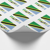 Papier Cadeau Drapeau tanzanien (Coin)