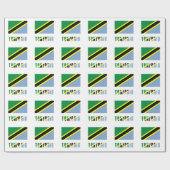 Papier Cadeau Drapeau tanzanien (Plat)