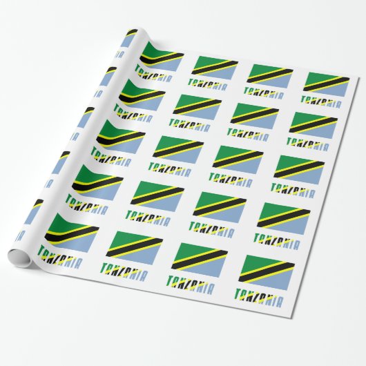 Papier Cadeau Drapeau tanzanien (Déroulé)