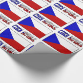 Papier Cadeau Drapeau tchèque et drapeau de la République tchèqu (Coin)
