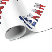 Papier Cadeau Drapeau texan (Coin rond)