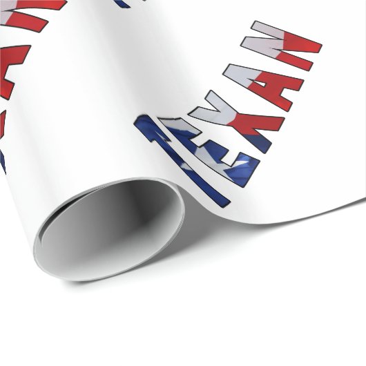 Papier Cadeau Drapeau texan (Coin rond)